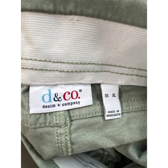 Denim and Co Regular Comfy Knit Straight Leg Pull On Jean Size XL Alpine Frost - Picture 4 of 8